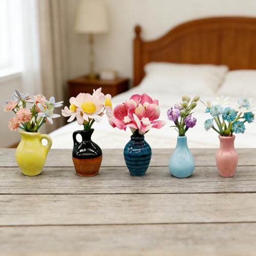 Imanes Decorativos Mini Jarrones Cerámicos para Refrigerador miniatura 4