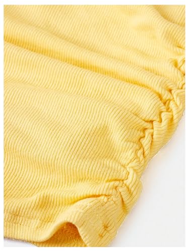 Verdusa Girl's Ruched Strapless Tube Top Backless Ribbed Fitted Going Out Tops4