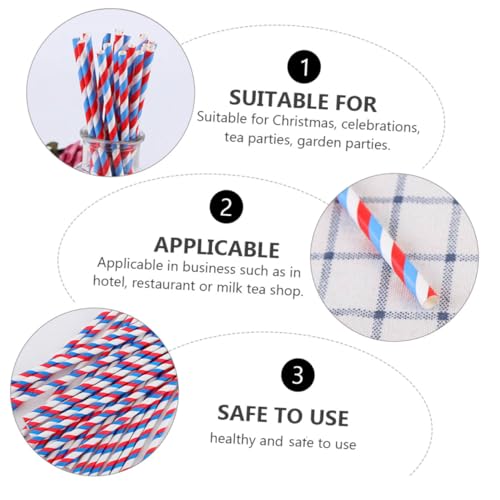Healeved 150 pcs pitillos de papel biodegradables multicolor miniatura 7