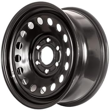 17x7.5 Steel Wheel Rim 16-Hole Black - Factory Restored Compatible With Chevy Avalanche 2007-2013 - Exact Fit - Direct Replacement