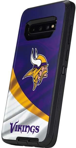 Skinit Decal Skin Compatible with OtterBox Defender Galaxy S10 Plus - Officially Licensed NFL Minnesota Vikings Design