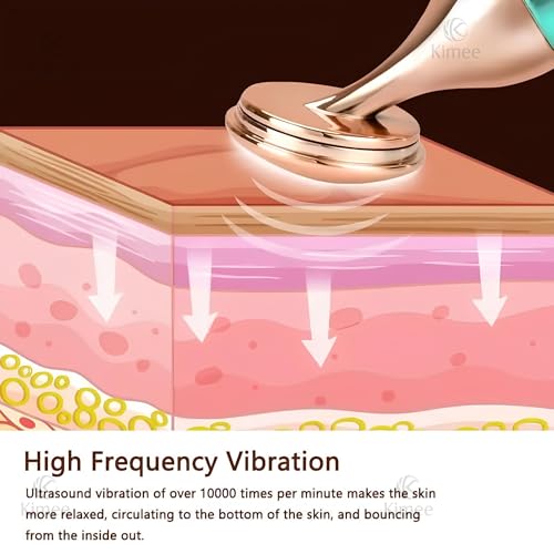Image of KIMEE 3-in-1 Electric Facial and Neck Massager for Women | Anti Wrinkle and Anti Aging Beauty Device with Vibration Massage Modes | Face Slimming, Sculpting, Firming, Tightening, Smoothing Tool