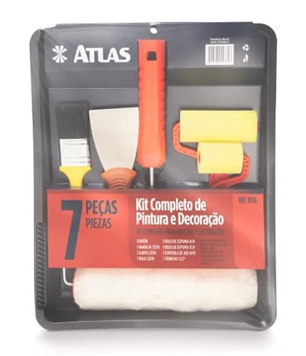 Kit para Pintura, Contém - 1 Unidade Bandeja para Pintura, 1 Unidade Trincha, 1 Unidade Espátula, 2