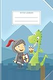  Ritter Logbuch: Ritter Notizbuch Mitgebsel Give-Away Gastgeschenk Logbuch Journal Heft Heftchen Notizen Mittelalter Drache Kindergeburtstag Skizzenbuch Malbuch Malheft Blanko leer