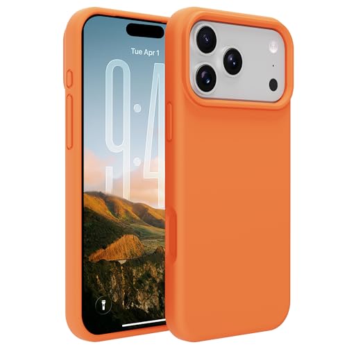 Image of iPhone 17 pro /18 pro Case Silicone(Sugar Orange)