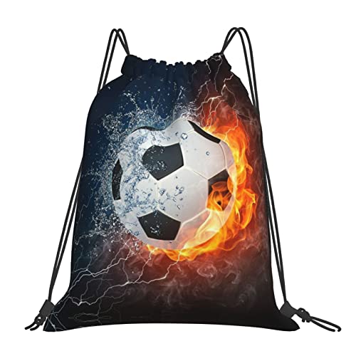 Eat Sleep Soccer Repeat Unisex Drawstring Gym String Bag Drawstring Backpack Waterproof Light Durable Sack Pack Sport Cinch Bag Gifts
