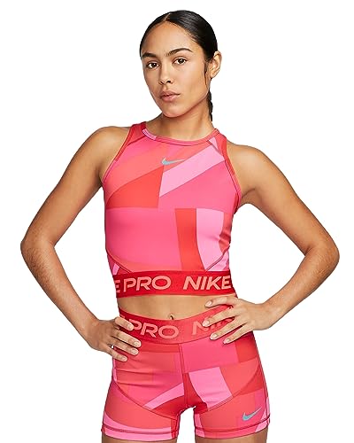 Débardeur court Nike Pro Dri-Fit femme haut sport respirant fitness musculation crop top
