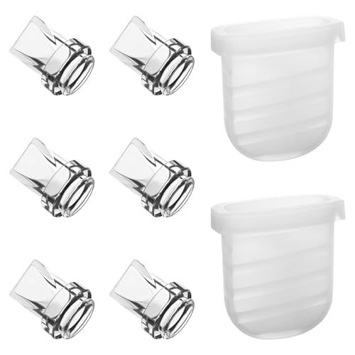 Milchpumpe Zum Stillen, Tragbare Muttermilchpumpe aus Silikon mit 6stk Entenschnabelventil Und 2stk Silikonmembran Tragbare Weiche Stillpumpe für NCVI Zooawa Nuliie S32