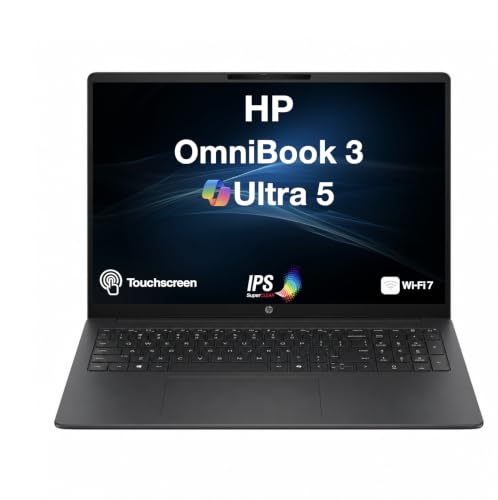 Image of HP OmniBook 3 ULTRA THIN & LIGHT Laptop 16.0 inch 60Hz Touchscreen IPS WUXGA