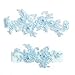 Handmade Blue Lace Wedding Garter Set, Pearl Bridal Leg Band, Something Blue Accessory