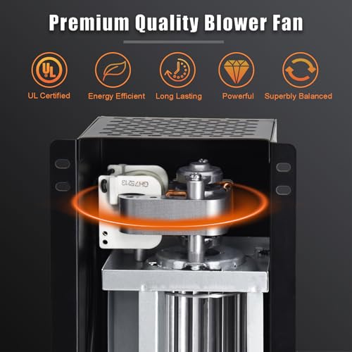 Criditpid S31105 Blower with Thermostat, Wood Stove Blower Fan for GHP Group, Monessen/Majestic (MHSC Brands), Majestic Dutchwest Windsor, CFM US Century Plate Steel Freestanding Wood Stove Fireplace. by Criditpid - Used condition - Image 8