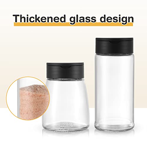 Salt And Pepper Shakers - Glass Salt Shakers For Kitchen Sets Of 4 - Large Sugar And Salt Shakers #TOP1