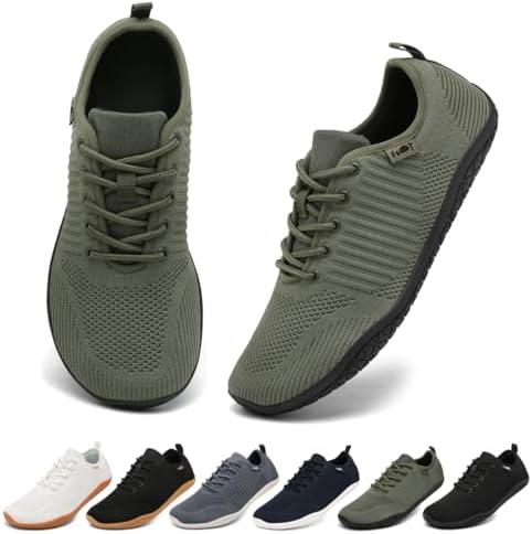 Geweo Barefoot Women's Men's Sneakers Barefoot Shoes Wide Toe Rub...