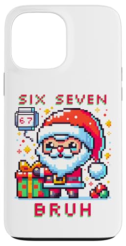 67 Six Seven Bruh Pixel Christmas 6 7 Meme Men Women Kids X}zP[X iPhone 13 Pro Max p
