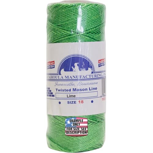 Mason Line, Twisted Nylon. Lime, 500 ft 1-Pack