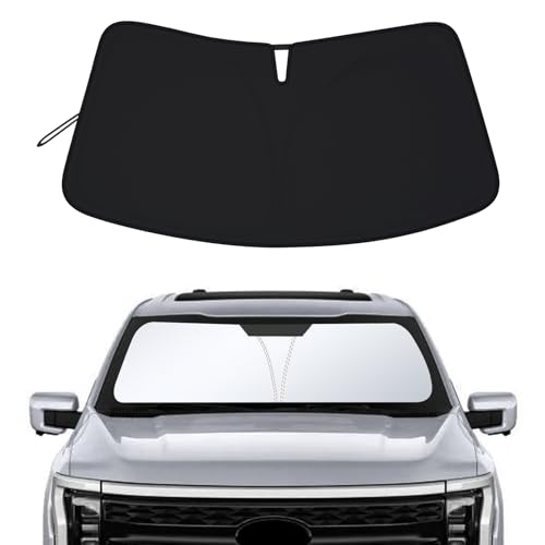 Windshield Sun Shade for Ford F150 2021-2025 2026, Custom Fit Foldable Front Window Sunshade Sun Visor Protector, Block UV Rays Keep Your Car Cooler