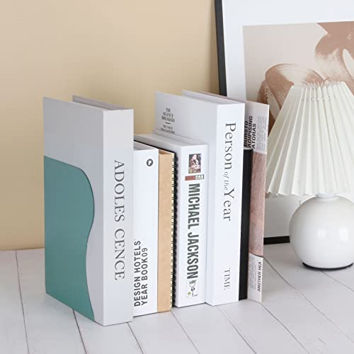 Adjustable Metal Bookends Heavy Duty for Shelves, 2 Dividers, Anti-Slip Design Expandable Book Ends for Desk, Office(Dark Green, 19 inches Max) - Image 6