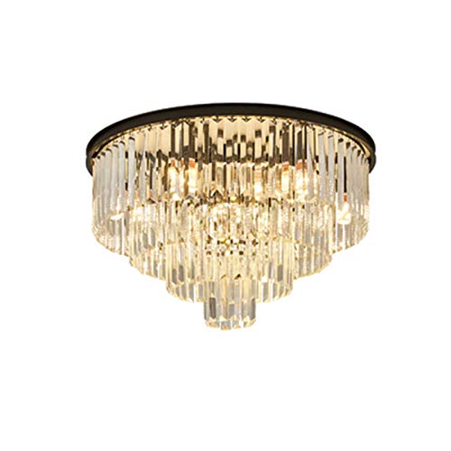 Plafonnier pour couloir sombre avec gouttelettes de cristal