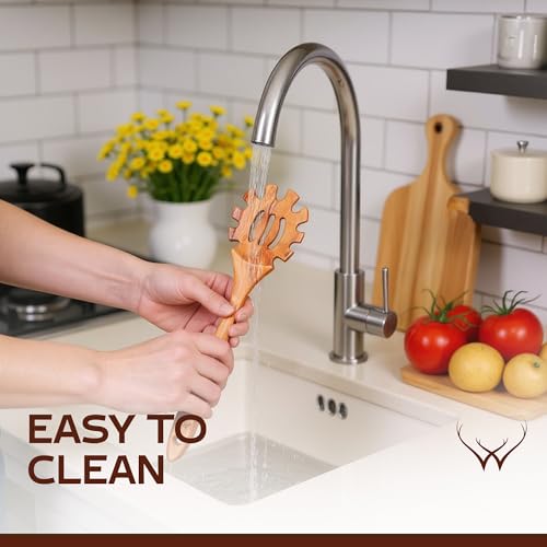 12-Piece Luxury Wooden Cooking Utensils Set – Premium Teak Kitchen Tools with Holder, Multi-functional Wooden Spoons for Culinary Arts - Image 7