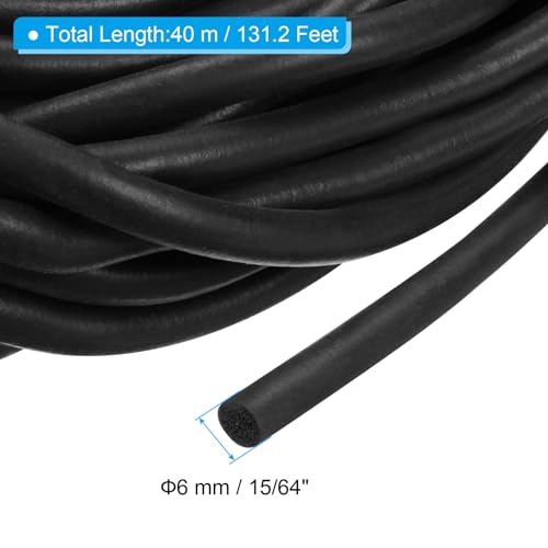 Image of PATIKIL 15 /64 Inch x 131.2 Feet Backer Rod, Foam Rope Caulk Crack Joint Filler Roll Seal Weather Strip for Home Construction, Black