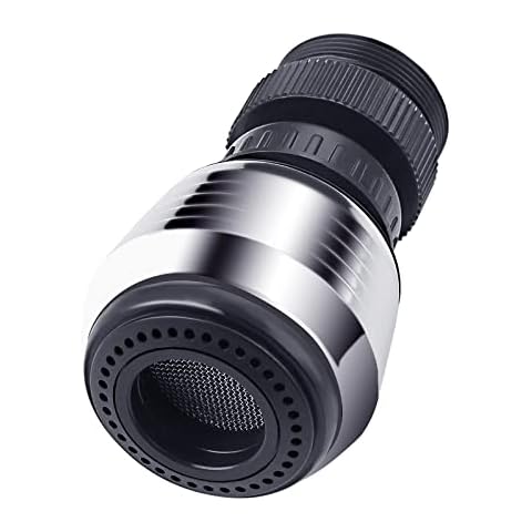 BRIGHT SHOWERS Kitchen Faucet Spray Aerator, 360 Degree Rotatable ABS Sink Sprayer Head, 1.5 GPM Hand Sprayer with 2 Modes, Water Saving Sink Nozzle Attachment Cover