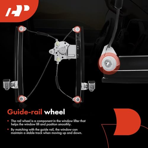 A-Premium Front Right Power Window Regulator with Motor Compatible with Chevy Cruze 2011 2012 (Up to 04/26/2012) Front Passenger Side 2 Pins, Without Anti-Pinch by A-premium - Image 6
