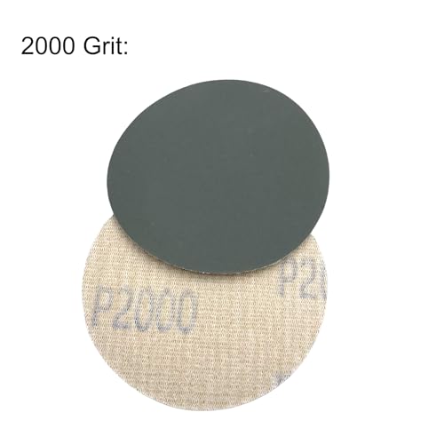 120 Pcs 3\" Fine Grit Sanding Disks, 1000 Grit to 5000 Grit Sand Paper with Foam pad and 1/4 inch Shank Backing Pad for Headlight Restoration or Small Wood Projects - Thumbnail 6
