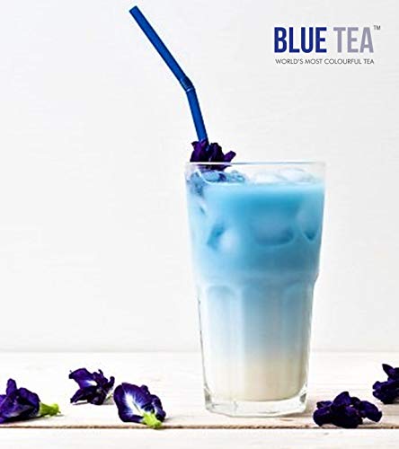 Blue Tea - Butterfly Pea Flower - 30 Pyramid Tea Bags | For Food, Iced Tea, Cooler, Cocktails, Mocktails | Caffeine Free Herbal Tea L Gluten Free, Non-Gmo #TOP5
