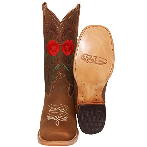 Women’s Leather Floral Embroidered Cowgirl Western Boot2