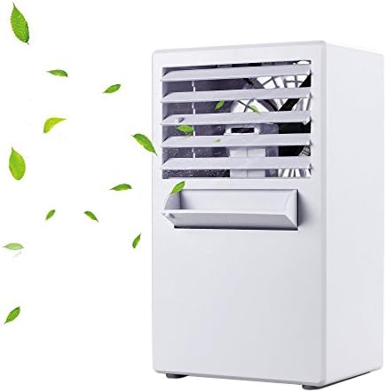 YOUDirect Portable Mini Air Conditioner Fan 9.5-inch - Small Desktop Fan Mini Evaporative Air Cooler Fan