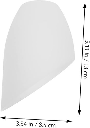 Miniatura 8 de 4 piezas de plástico pantalla blanca lámpara cubierta herradura pantalla reemplazo para multi-cabeza pie lámpara dormitorio luz