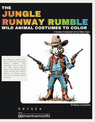 The Jungle Runway Rumble: Wild Animal Costumes to Color