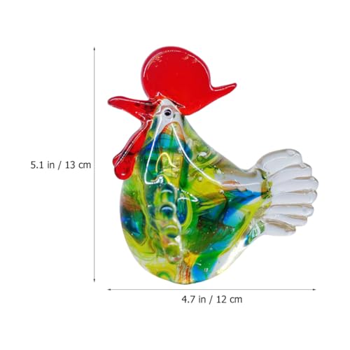 Poulet en verre réaliste GALPADA décoration durable extérieure - 3