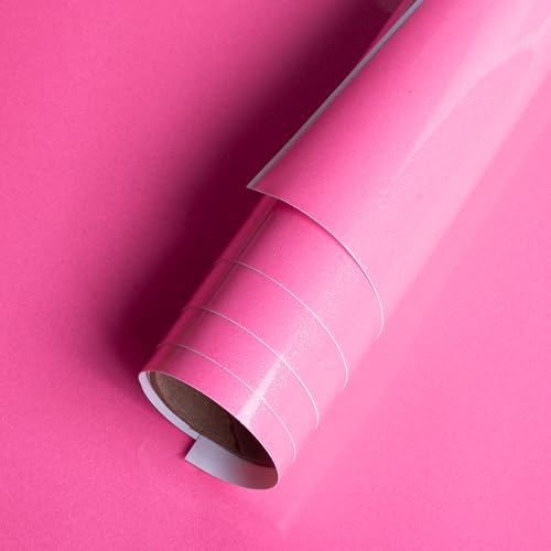Image of Itsy Bitsy Colour Changing Adhesive Vinyl Cold Neon Pink to Red,12inchx2ft,1 Roll|for Home Kitchen, Cabinet Furniture,Table Top,Car Wrap Sheet,Wallpaper,Waterproof Vehicle Sticker