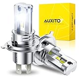 AUXITO H4 9003 Bulbs,900% Brighter 50000LM Ultra-Bright, Plug N Play, Long Lifespan, No Flicker No Error Code, 2PCS