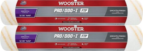 Replacement For Compatible With Wooster Genuine 14" Pro/Doo-Z FTP 3/16" Nap Roller Cover 2-Pack, RR665-14-2PK