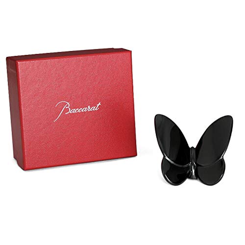 新品 Baccarat クリスタル ラッキーバタフライ BLACK パピヨン Baccarat Lucky Butterfly, Black | Gearys