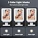 Heated Shower Mirror Fogless for Shaving, 3 Colors Stepless Dimmable Lights Fogless Mirror for Shower, Rechargeable Anti Fog Shaving Mirror for Shower with Razor Holder, Light Memory Function, White