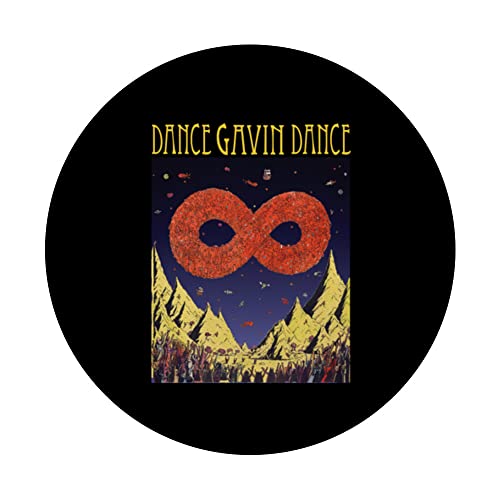 Dance Gavin Dance Mothership - Dance Gavin Dace Design PopSockets Swappable PopGrip, Black - Image 3