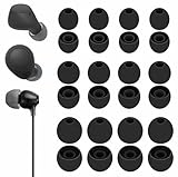 A-Focus 12 Pairs WF-C710N WF-C510 WF-C700N Ear Tips Set, Replacement Silicone Soft Eartips Earbuds Accessories Compatible with Sony MDREX15AP MDREX15LP WI-C100 WF-C500 Linkbuds S Black L/M/S