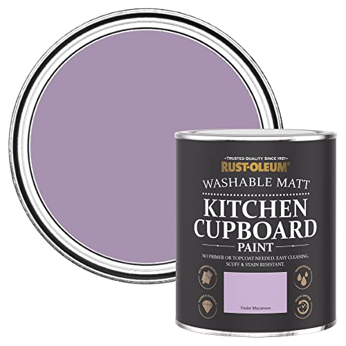 Rust-Oleum Purple Kitchen Cupboard Paint in Matt Finish - Violet Macaroon 750ml