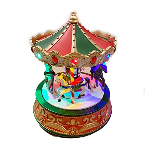 MAGNIFICO DESIGN: Carillon musicale con CAVALLI sul carillon rotante.
