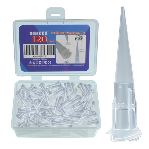 VIBICCK 120pcs 27GA drip applicator Pen, Suitable for Manual Glue Application, Industrial Solder Paste Application, and Ink Application.