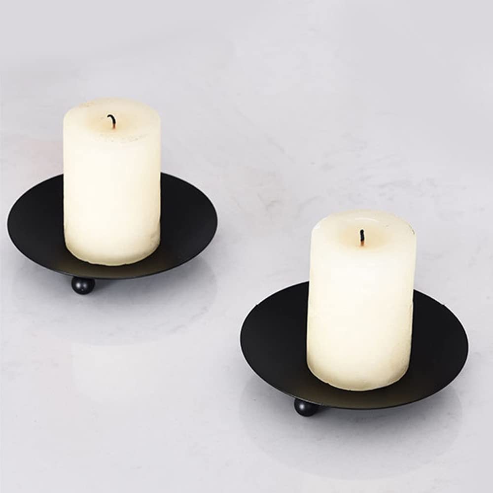 Lot De 4 Bougeoirs Vintage En Fer Forgé - Supports à Bougies Pour Table, Décoration Mariage, Noël