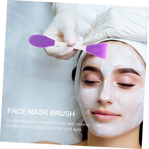 Baluue 25 Peças Pincel de Máscara de Silicone escovar escova de limpeza esfoliante facial purificado