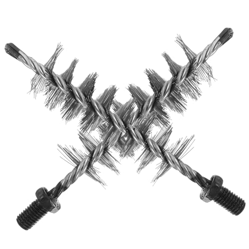 HEALEEP 2pièces Brosse Métallique pour Ramonage Cheminée Et Conduits Brosse Acier Robuste Kit Nettoyage Conduit Sèche-Linge Et Poêle Polyvalente pour Usage Domestique