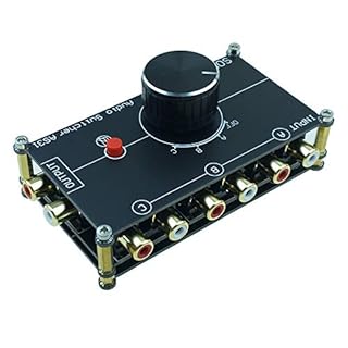SOLUPEAK 3 in 1 Out RCA Stereo Audio Source switcher Switch Signal selector Splitter schalter Connector Distributor Box