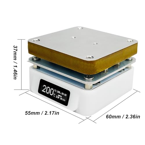 YUMILI T55 Preheating Soldering Station, Soldering Hot Plate PCB SMD, 25V 95W Welder Heating Plate, Rework Heater - Image 2