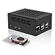 Geekworm Raspberry Pi 5 Gehäuse mit Active Cooler Kit, Support Top PCIe to M.2 NVMe Adapter X1001 / X1004 / X1003 / X1012 / X1015 / X1000 / M901 / M300 (P579-H500)