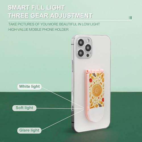 Support de téléphone motif biscuit doré avec éclairage LED 3 modes - 5